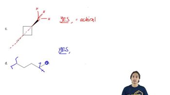 Determining Chirality with Plane of Symmetry