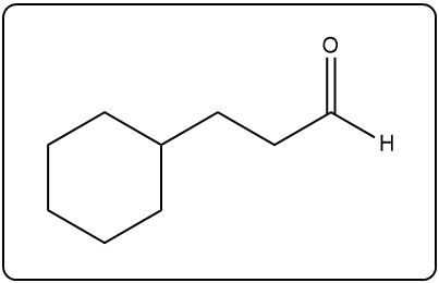 Structure of the ketone product derived from 3-cyclohexylpropanamide.