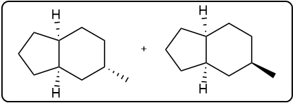 Reaction diagram showing alkene plus H2 yielding products after hydrogenation.