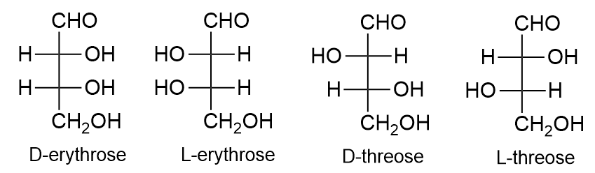 Among the four given aldotetroses, which are C-2 epimers, and whi ...