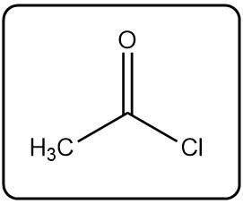 Chemical structure of a compound with a carbonyl and chlorine group.