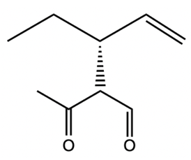 Chemical structure of a compound derived from 1-pentyne for catalytic allylic alkylation.