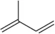 Structural formula of a hydrocarbon with a double bond, illustrating the arrangement of carbon atoms and bonds.