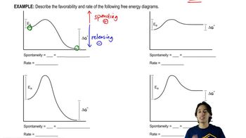 Favorability and rate of Free Energy Diagrams