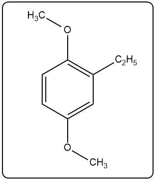 Product structure of Williamson Ether Synthesis showing an ether compound.