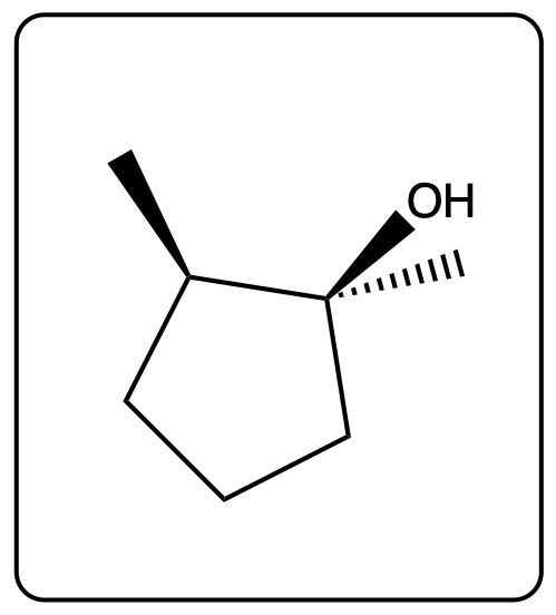 Alternative product structure of oxymercuration with an alcohol group attached.