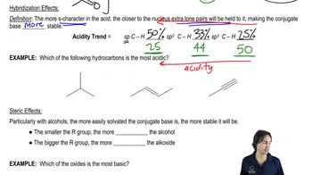 Which of the following hydrocarbons is the most acidic?