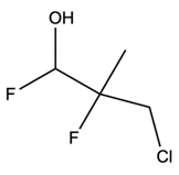 Chemical structure showing an alcohol group in the nucleophilic catalysis.