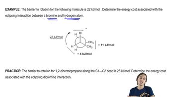 Determining energy cost of eclipsed interaction