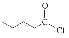 Structural formula of an acid chloride with a carbonyl group and a chlorine atom attached to the carbon.