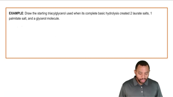 Triacylglycerol Reactions: Hydrolysis Example 1