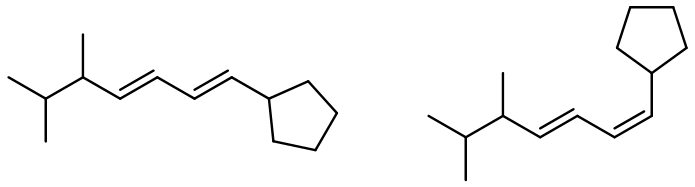 First product of the alkene metathesis reaction.