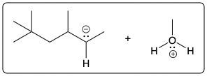Chemical reaction diagram with charges indicating nucleophilic attack.