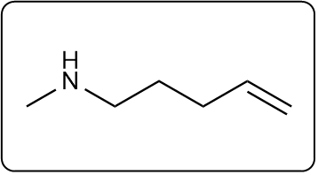 Chemical structure of a linear amine with a nitrogen atom and a carbon chain.