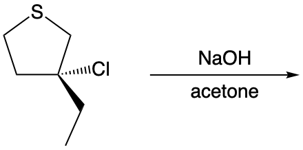 Flowchart illustrating SN1, SN2, E1, and E2 elimination reactions for organic chemistry.