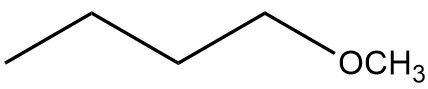 Chemical structure of an ether with a methoxy group attached to an alkene.