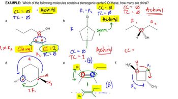 Determining Chirality using Stereocenter