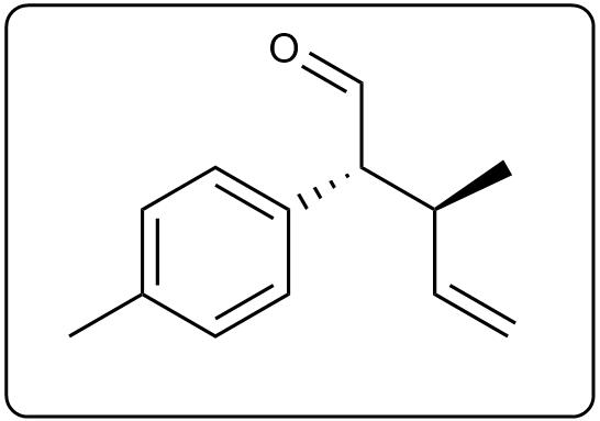 Another view of the intermediate structure in Claisen rearrangement with highlighted functional groups.