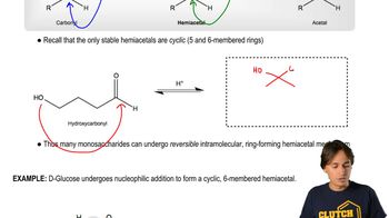 Monosaccharides - Forming Cyclic Hemiacetals