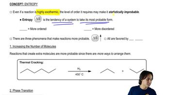 Explaining what entropy is.