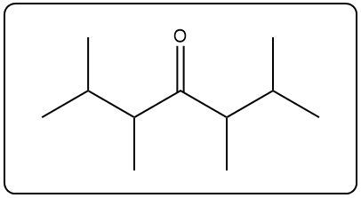 Chemical structure of a possible carbonyl compound.