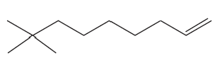 Structural formulas of alkenes with systematic names indicated for each compound.