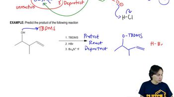 Predict the product of the following reaction.