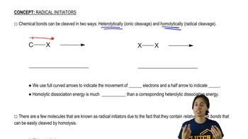 Heterolytic vs. Homolytic Bond Cleavage .