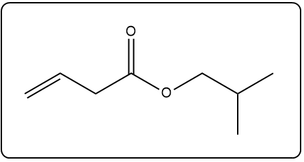 Chemical structure showing a compound involved in ring-closing metathesis.