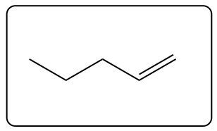 Chemical structure of a different alkene with multiple double bonds.