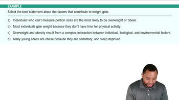 Factors Affecting Weight Example 1