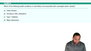 Risks of Overweight & Obesity Example 1