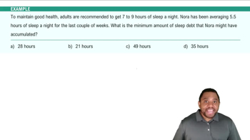 Sleep Patterns in a Typical Night Example 3
