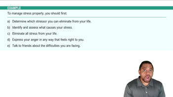 Managing Stress Example 1