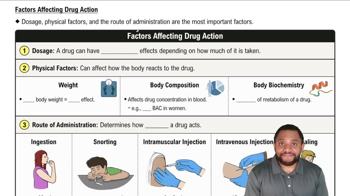 Factors Affecting Drug Action Concept 3
