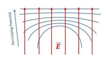 Equipotential surfaces and Electric field lines