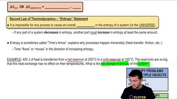 Calculating Entropy Changes for Systems of Objects