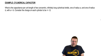 Capacitance of Special Capacitor Shapes Using Calculus Example 1