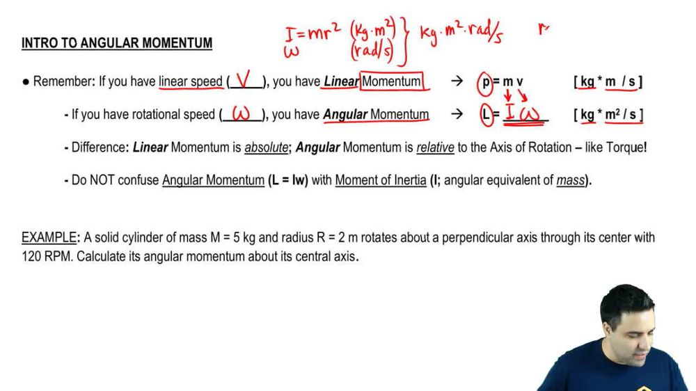 angular momentum equation