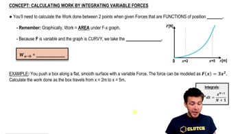 Calculating Work by Integrating Variable Forces
