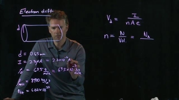 Anderson Video - Electron Drift Example