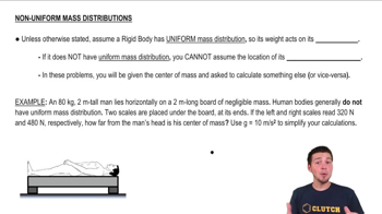 Non-Uniform Mass Distributions (Find Center of Mass)