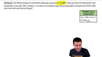 Calculating Work Done on Monoatomic Gas