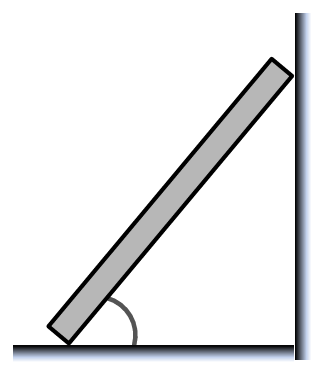 Ladder leaning at 60° against a wall with a girl 2 m up; forces at ladder base to be calculated.