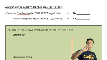 Magnetic Force Between Parallel Currents