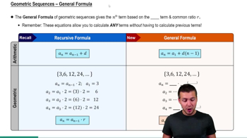 Geometric Sequences - General Formula