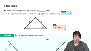 45-45-90 Triangles