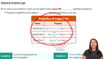 Expand & Condense Log Expressions