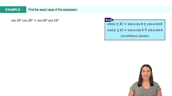 Sum and Difference of Sine & Cosine Example 2