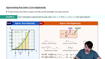 Approximating Area Algebraically